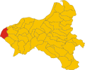 Collocatio finium municipii in Provincia Vibonensi.