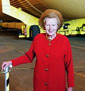 photograph of a 75-year-old Thatcher