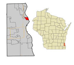 Location of Shorewood, Wisconsin