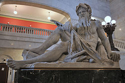 The "Father of Waters" sculpture Minneapolis City Hall - Father of Waters.jpg