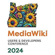 Logo for the MediaWiki Users and Developers Conference 2024