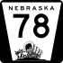 Nebraska Highway 78 marker