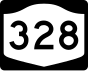 New York State Route 328 marker