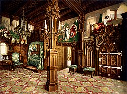 Dormitorio del castillo de Neuschwanstein