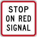 (R2-6) Stop on Red Signal (used at traffic lights)