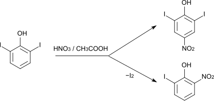 Nitrierung von 2,6-Diiodphenol