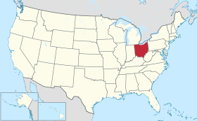 オハイオ州の位置