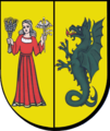 The coat of arms of the municipality of Lesznowola.