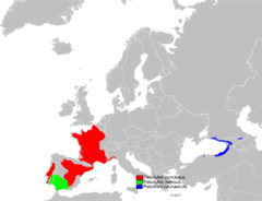 Distribución del género Pelodytes.