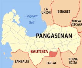 Bautista na Pangasinan Coordenadas : 15°48'37"N, 120°28'32"E