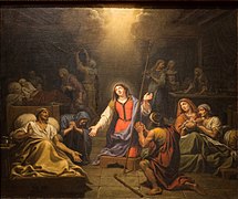 Sainte Geneviève donnant sa protection aux malades