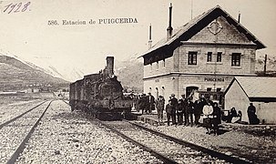 L'estació entre 1922 i 1928