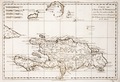 Rigobert Bonne and André Gaspard: Historical map of Haiti, Hispaniola, the Dominican Republic, Cuba, the Turks and Caicos Islands, 1780