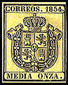 Spaanse dienstzegel uit 1854