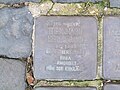 der Stolperstein für Bernhard Heilbrunn