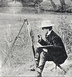 La artisto, 1903, Villeneuve-l'Etang, detail.jpg