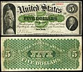 5 dólares (1861) [5]
