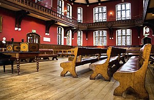 English: Debate Chamber of the Oxford Union So...