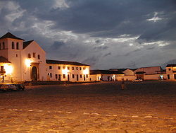 Church of Villa de Leyva on the central square