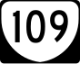 State Route 109 marker