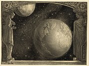 A modern depiction of Earth before any images from space (W. T. Benda, 1918).