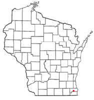 Location of Union Grove, Wisconsin