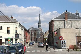 Het dorp, met zicht op de Sint-Pieterskerk.