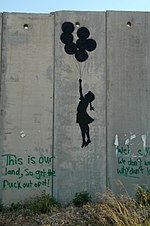 Miniatura para Grafiti en el muro de Cisjordania