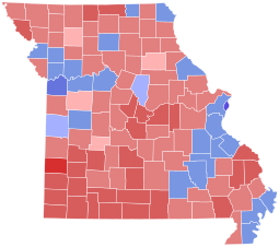 2002 United States Senate special election in Missouri results map by county.svg