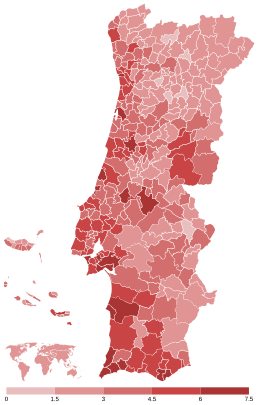 Ponderea Blocului de Stânga (BE) pe municipiu