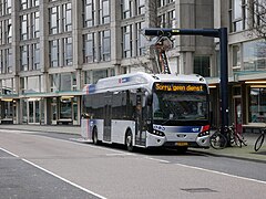 Rotterdam Centrum, VDL Citea der RET am Bahnhof Rotterdam Centraal