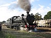3526 taking on water before it runs during the Hunter Valley Steamfest in April 2009
