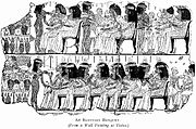 1 A banquet scene from Ancient Egypt (from a wall painting in Thebes)