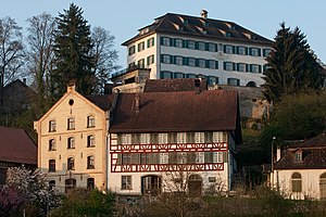 Haldenmühle unterhalb von Schloss Andelfingen