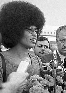 Angela Davis, a well known Marxist feminist on her 1972 visit to Moscow Angela Davis Moscow 1972 cropped 2.jpg