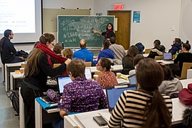 Wikipedia workshop at the Université de Montréal during the #1Lib1Ref campaign