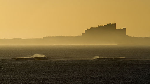 Bamburgh Castle at dawn