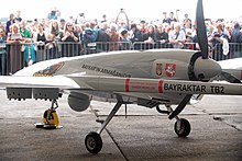 Bayraktar TB2 combat drone, crowdfunded for Ukraine by Lithuanians Bayraktar TB2 "Vanagas" 01.jpg