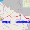 Carte Autoroute A4