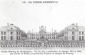 Carte postale représentant le château avant 1795.