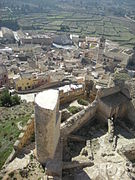 Casco antiguo de Biar desde el castillo