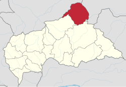 Prefektuurin sijainti Keski-Afrikan tasavallassa