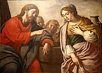 Yesus dan Wanita Samaria, karya Stefano Erardi
