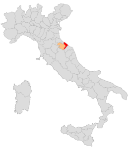 Circondario di Pesaro – Localizzazione