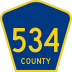 County Route 534 marker