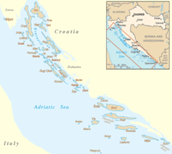A vast majority of the Adriatic sea islands are located near the northeastern, Croatian coast.