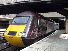 The InterCity 125 is the world's fastest diesel train CrossCountry-HST-at-BHM.jpg