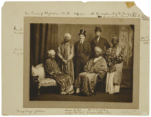 Bearded Virginia Woolf in Ethiopian costume 1910, in the Dreadnought Hoax