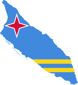 Flag-map of Aruba