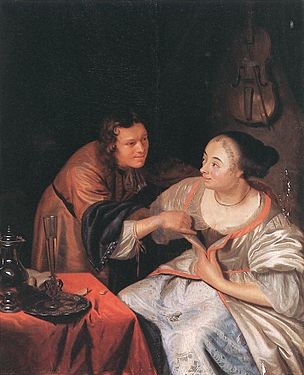 Το ευωχούμενο ζευγάρι, 1657, ιδιωτική συλλογή